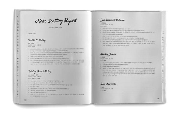 The All-Time Dodgers Book - Korean: Limited Edition: Signed by Artist: Dave Hobrecht